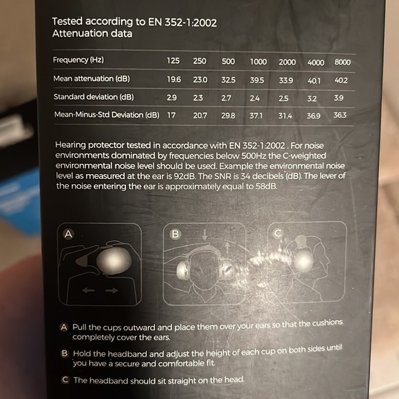 MPOW Noise Reduction Earmuffs, Adjustable & Soft, Black - Picture 9 of 12